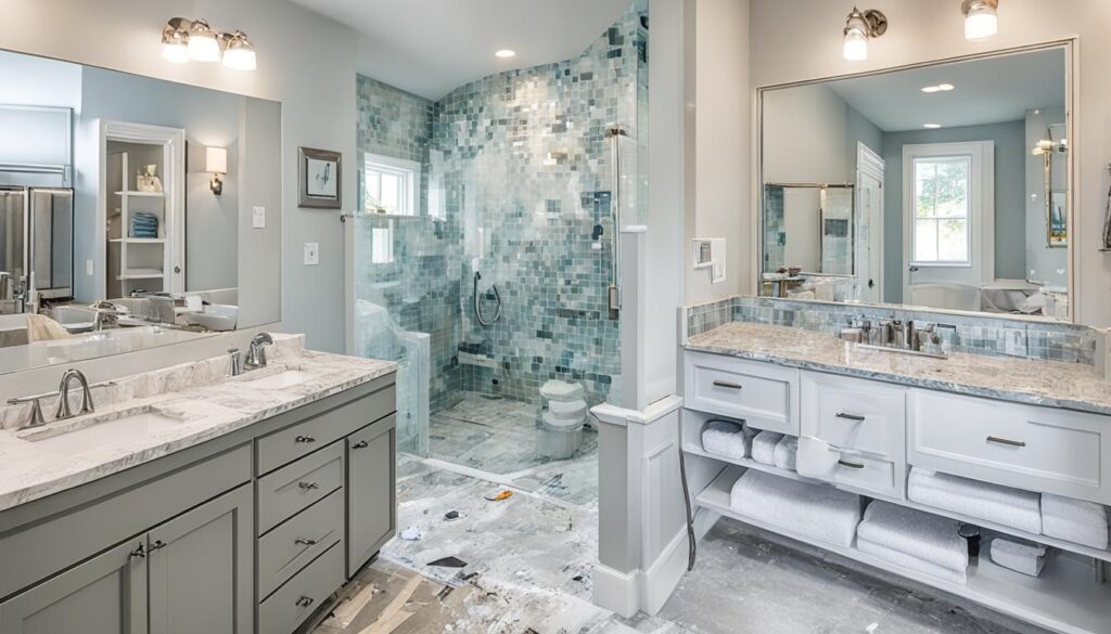 bathroom renovation stages