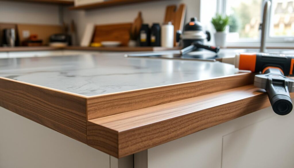 worktop edging techniques