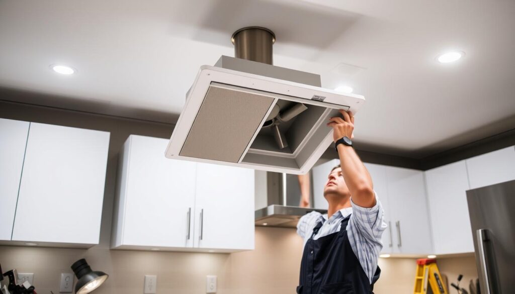 Extractor fan installation