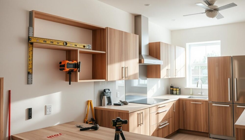 installing kitchen units