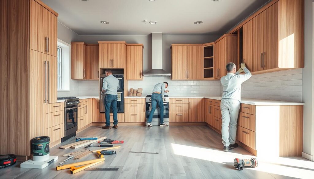 step-by-step kitchen installation