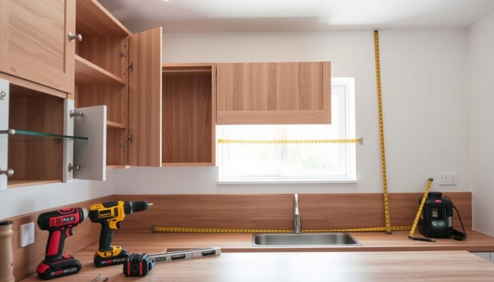 how to install kitchen cupboards