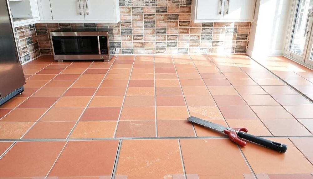 how to install kitchen tile