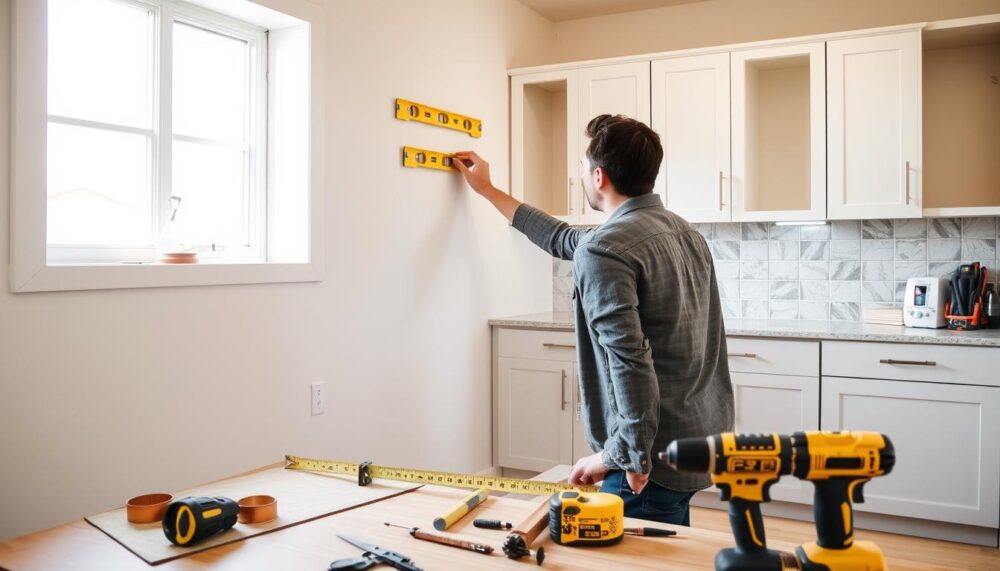 how to install kitchen wall cabinets