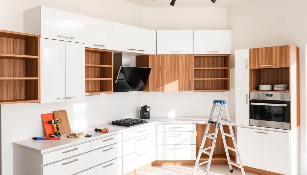 how to install wall cabinets in kitchen