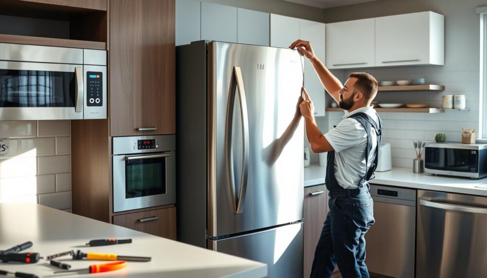 installation of kitchen appliances