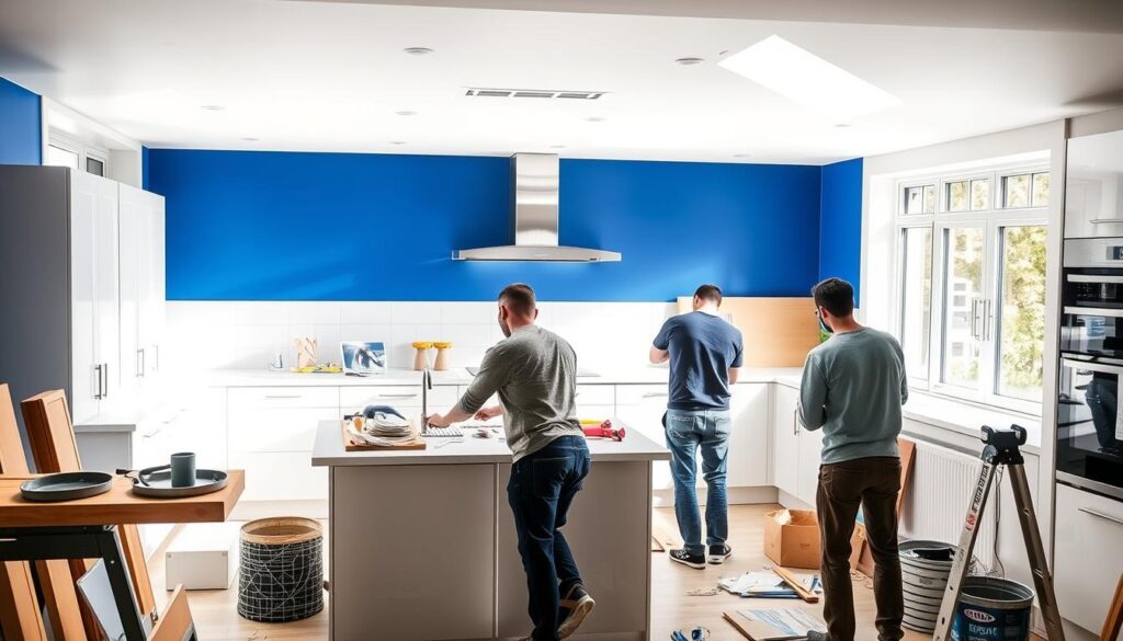 IKEA kitchen fitters' role in kitchen renovation process