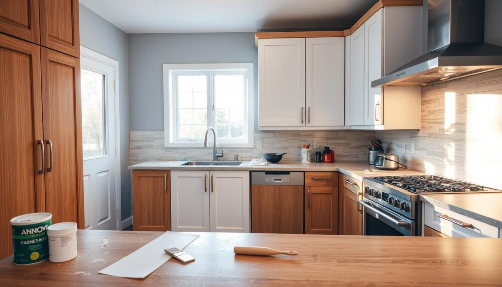 how to renovate kitchen cupboards