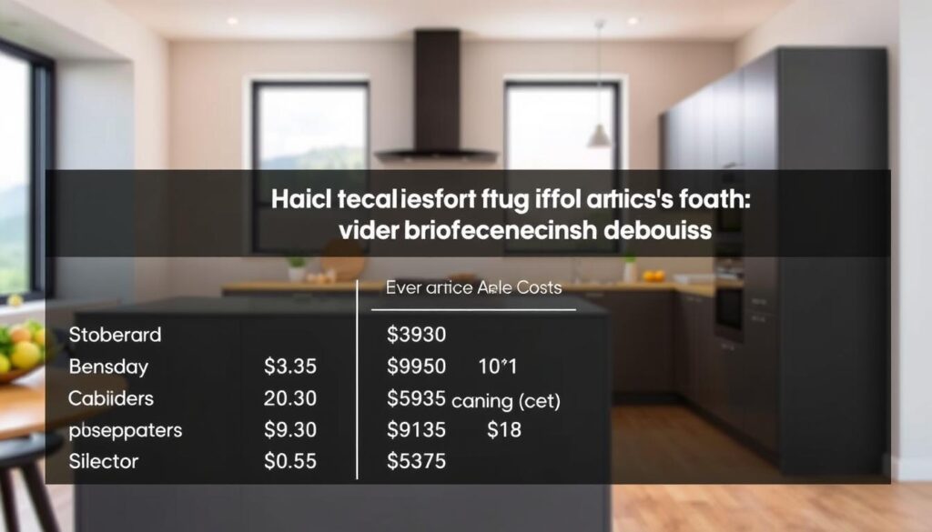 B&Q kitchen renovation costs