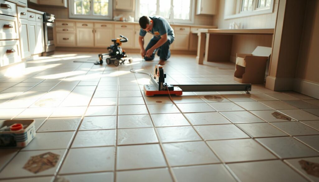 cutting and fitting tiles around edges