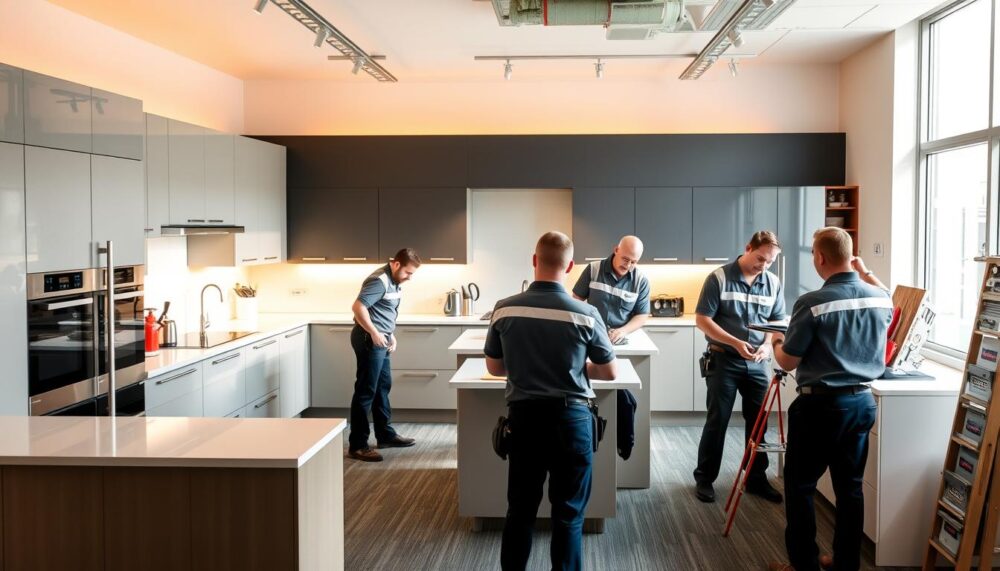 do b&q install kitchens