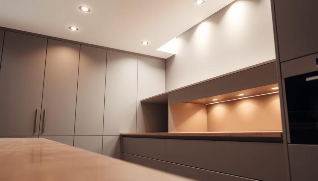 handleless kitchen profile