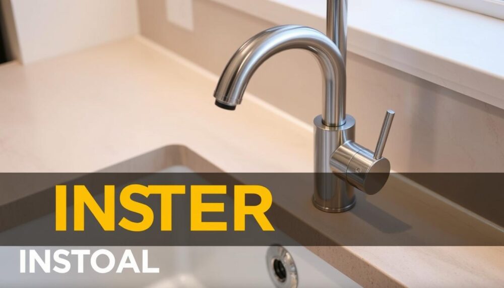 how to install kitchen sink mixer tap