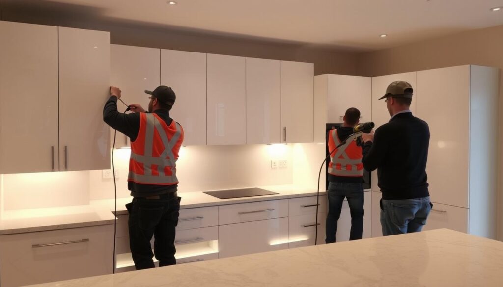 kitchen units installation