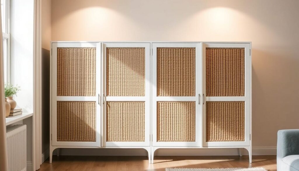 BESTA cabinets with rattan inserts BESTA cabinets with rattan inserts