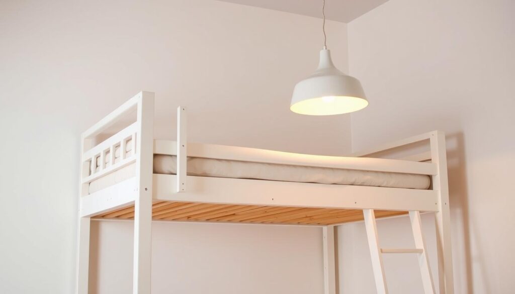 DIY loft bed with IKEA components