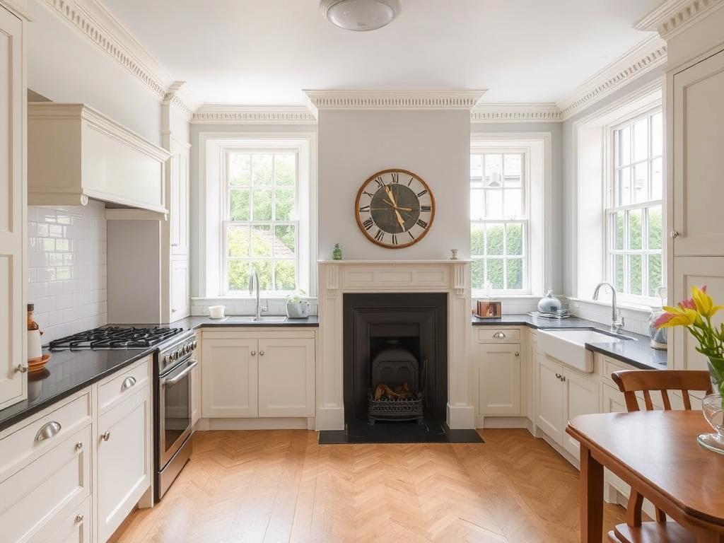 Kitchen renovation in Morningside Edinburgh preserving original Victorian features Kitchen renovation in Morningside Edinburgh preserving original Victorian features