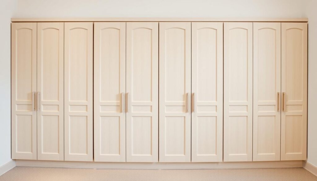 Shaker-style wardrobe doors with MDF