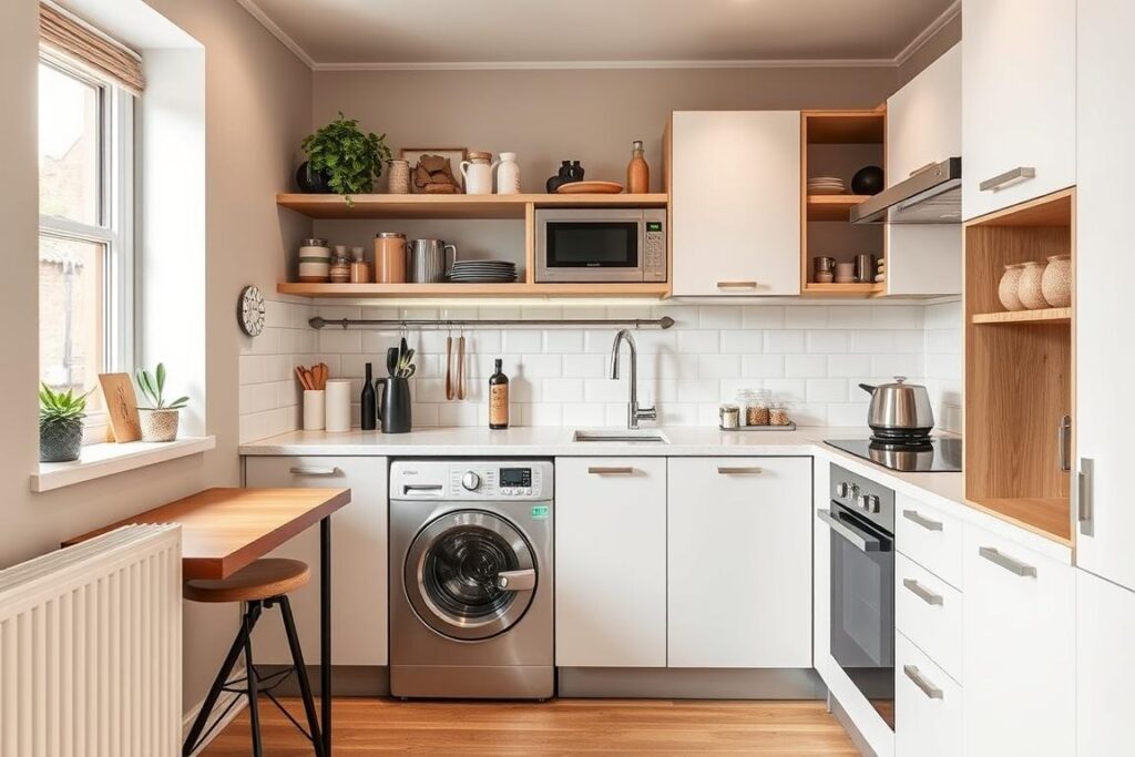 Space-optimized kitchen by AVO Renovations in a Bruntsfield flat Space-optimized kitchen by AVO Renovations in a Bruntsfield flat