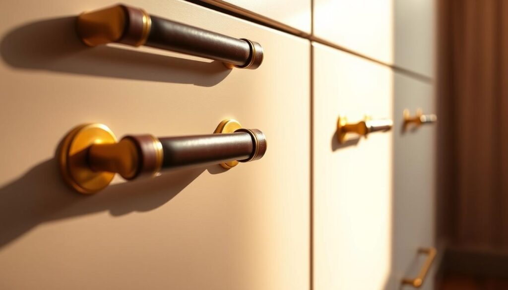 gold handles and leather pulls styling tips