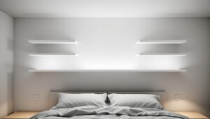 ikea over bed storage hack