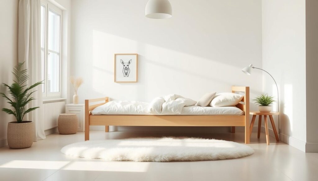minimalist Scandi-style kids bed