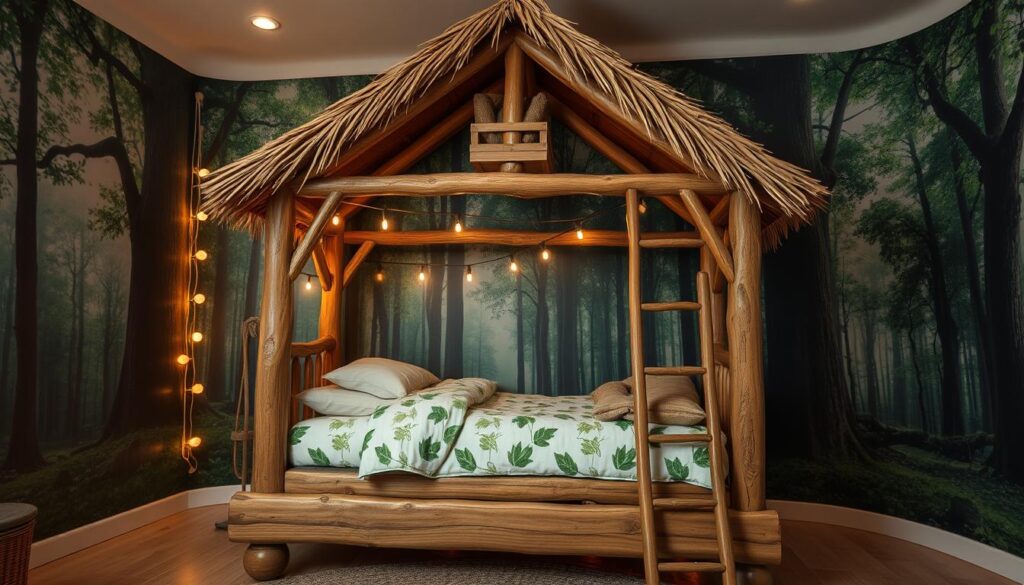 treehouse bed for adventurous kids