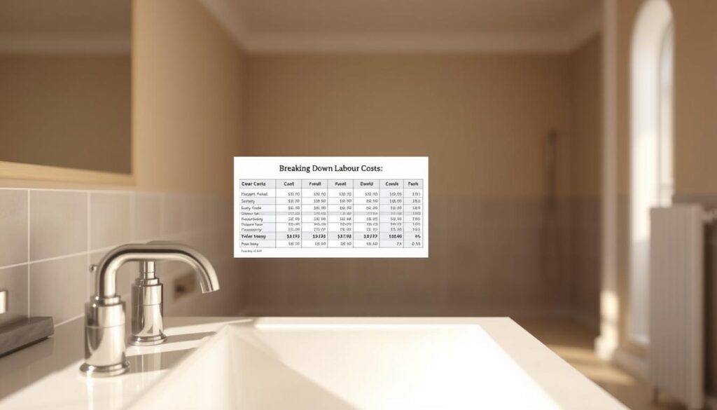 labour costs for bathroom renovations
