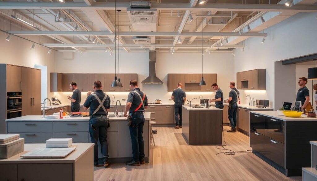 B&Q kitchen installation services