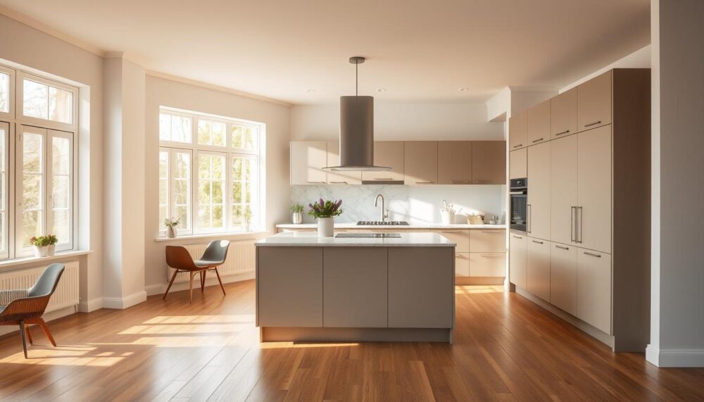 are b and q kitchens flat pack