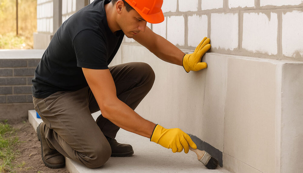 well-maintained home foundation with proper drainage and landscaping to prevent structural issues