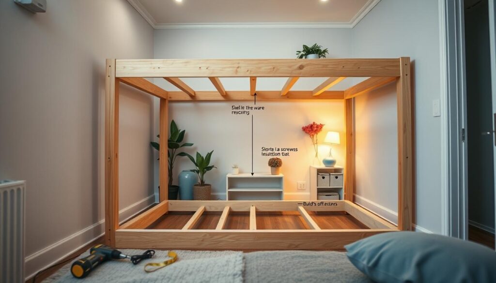 DIY loft bed construction methods