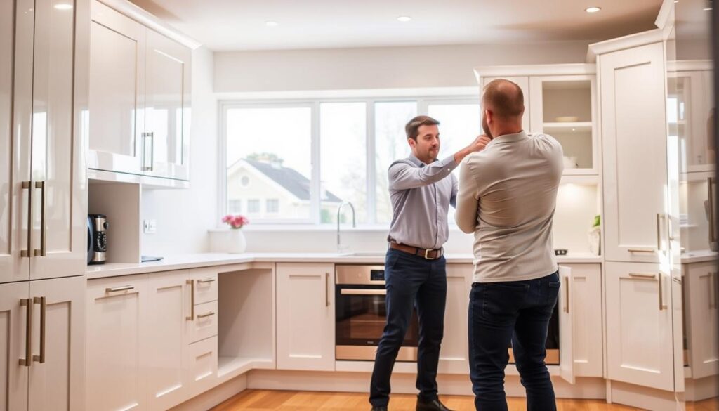 Wickes Madison White kitchen unit installation features