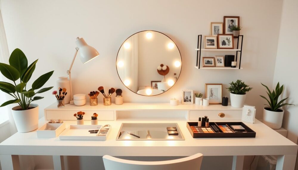 vanity table ikea hack