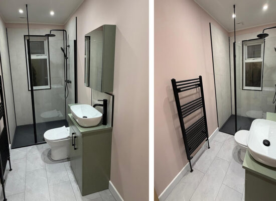 Completed bathroom renovation on Craigentinny Avenue in Edinburgh